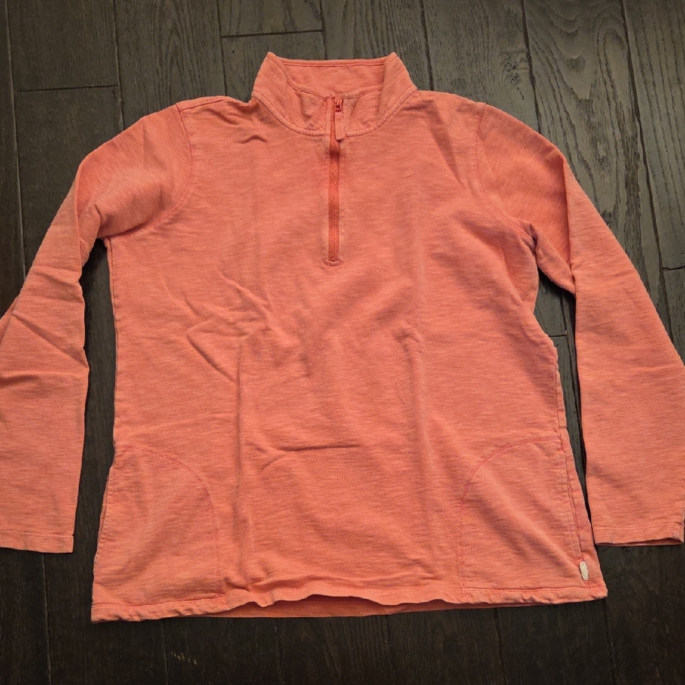 Orvis Coral Embroidered Pullover